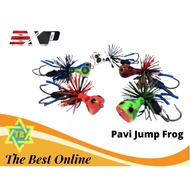 Pavi Jump Frog EXP Ready Stock Fishing Lure Fishing Snakehead Fishing Lure Woodmade