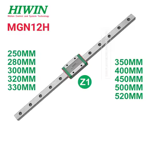 Hiwin MGN12H Z1 Hiwin MGN12 Linear Rail 200 250 280 300 320 330 350 360 370 380 400MM +Hiwin MGN12H 