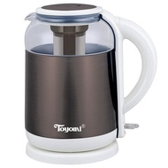 TOYOMI 1.8L Electric Glass Kettle with SS Tea Infuser WK 3362