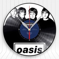 OASIS BAND CASSETTE DISC VINYL WOODEN WALL CLOCK - OASIS SE01
