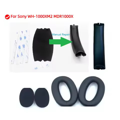 Replacement Ear Pads for Sony WH-1000XM2 MDR1000X Headphones Memory Foam Ear Cushions High Quality