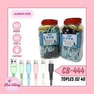 Macaron jar cable (Cb444) MIXED contents 40 pcs MIX MICRO 20/TYPE C 20