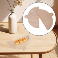 [mcfsnzwtxz1bw] 2x Wooden Pizza Peel, Half-Round Solid Wood Pizza Board, Pizza Baking Accessory for 