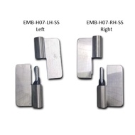 Stainless Steel Partition Door Hinge EBM-H07-SS