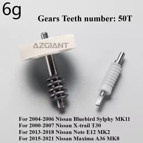 Azgiant Car Power Folding Mirrors Gears 50T For Nissan Bluebird Sylphy MK11 X-trail T30 Note E12 MK2