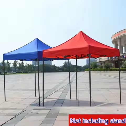 420D Oxford Cloth Gazebo Top Cover Waterproof Thick Reinforced Corner Sunshade Cover Foldable Sun Bl