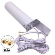 External Antenna 3G 4G LTE 28dBi SMA Connector - JX4 - White - Beeljedd Store Imperal Metal Modem Router Signal -