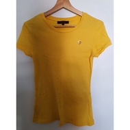 Women's Fashion Round Neck T-Shirt CPS Brand Authentic!! [2nd Hand Worn By Myself] Yellow Size XS Co