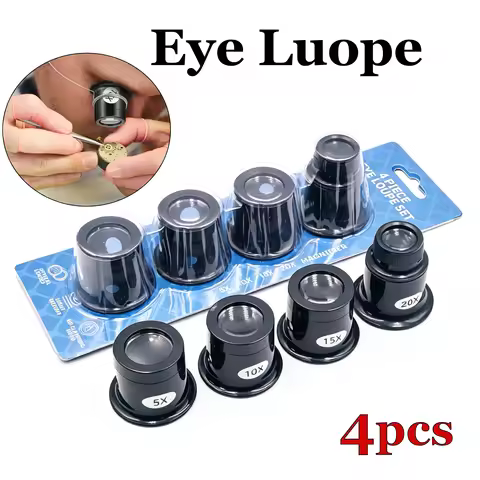 Jewelers Eye Loupe Loop Monocular Magnifier 3X 5X 10X 15X 20X Watch Magnifier Magnifying Glass for W