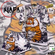 NAPA Hawaii เสื้อฮาวายลายเสืออ้วน A522