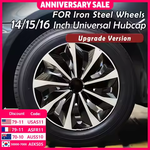 4PCS Universal Wheel Cover Hubcap R14 R15 R16 Inch Replacement Hub Caps Wheel Rim Cover PP Tire Acce