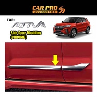 Perodua Ativa Body Side Moulding Trim Lining Accessories Protector Chrome aksesori Gear Up Bodykit B