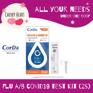 [Cheap SG Seller] CorDx Tyfast 3 in 1 Flu (Influenza) A/B & COVID-19 Combo ART Self-Test Kit (1/2/5 