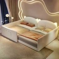 Two-Tire Family Bed Tatami Parent-Child Bed Combination Family Three-Four-Port Bed Owner Reclin