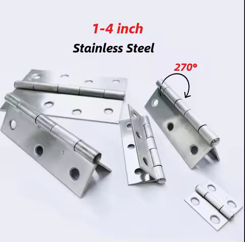 1-4 Inch Stainless Steel Furniture Cabinet Door Hinges Window Drawers Hardware Box Accessories 1.5in