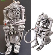 GIVEN Cranial Keychain Funny Fashion Car Skeleton Keychain Cool Skull Punk Horror Skull Keyring