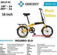 Odessy Rodeo 16 20 Inch Lipat Sepeda Folding Single Speed Anak Dewasa