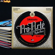 【TWILIGH】D\'Addario Classical Guitar Nylon Strings Set Normal/Hard Tension EJ45/EJ46/EJ49