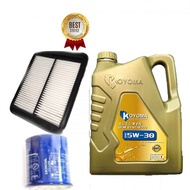 HONDA ODYSSEY RB1,RB2 2.4 2003y -2008y AIR FILTER + OIL FILTER + KOYOMA 5W30 SEMI SYNTHETIC ENGINE O
