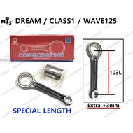 👍TOKAHI RACING CONNECTING ROD (+3MM) ( 103L 25MM PIN ) EX5 CLASS 1 WAVE125 W125 DREAM WAVE100 CON ROD +TAMBAH TDC 3MM