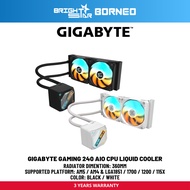 GIGABYTE Gaming 240 AIO CPU Liquid Cooler - Black / White