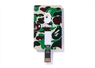 Bape tribe abc usb flash drive card 8gb green a bathing ape camo 手指 hard disk USB 猿人 迷彩
