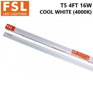 5PCS FSL T5 4FT 16W LED TUBE SET C/W BRACKET (COOL WHITE / 4000K)