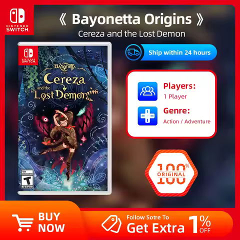 Nintendo Switch Games - Bayonetta Origins Cereza and the Lost Demon - Support TV Tabletop and Palm M