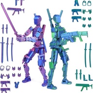 T13 (Assembly Completed) 3D Printed Action Figure,Dummy 13 Robot Action Figure, T13 Collectible Acti