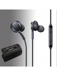 智慧型手機入耳式有線控制重低音耳機，配有3.5mm音頻插孔，適用於Sumsung S8 / S9 / S10，Oppo，Vivo，小米等Android設備。
