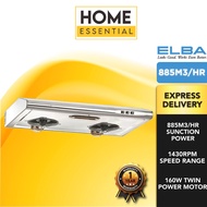 Elba 885M3/HR Slim Cooker Hood 1917/76SS | MC | Twin Motor | Charcoal Filter | Slim & Smooth Design 