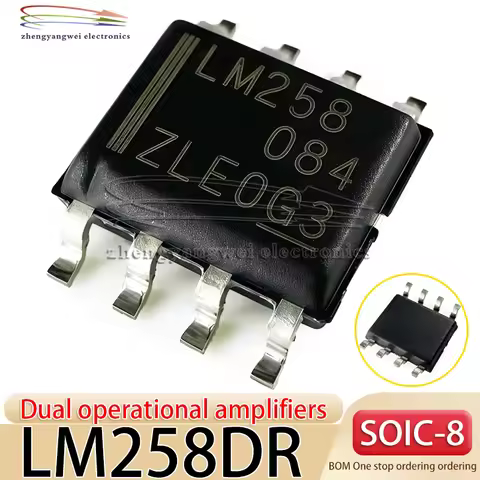 20PCS LM258DR SOIC-8 LM258 Universal Dual Operational Amplifier IC Chip