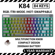 LEAVEN K84 Bluetooth Wireless RGB 60% Mechanical keyboard Gaming Machenike Keyboards Keybord Wireless Bluetooth 机械键盘 键盘