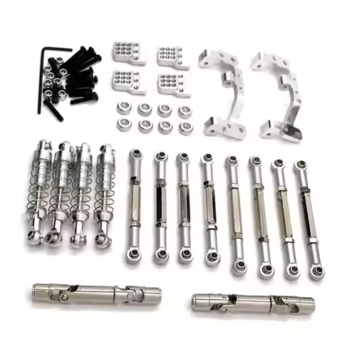Metal Upgrade Tie Rod Shock Absorber Tie Rod Holder Set of Six For Feiyu FY003-5A WPL C14 C24 1/16 R