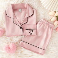 Bộ đồ mặc nhà đơn giản & thời trang cho bé gái 2 món áo len cardigan tay ngắn họa tiết dưa hấu & sọc