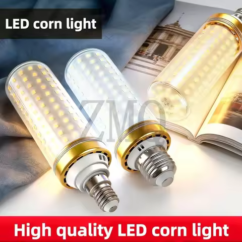 1PCS 110V 220V E27 E26 E14 LED Corn Bulb Lamp 30W 40W 3000k 4000k 6000k CCT Three Color Pendant Wall