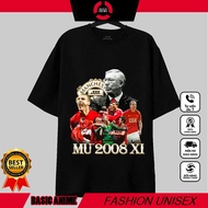 Manchester United 2008 XI Oversize T-shirt, Men's and Women's T-shirt with football motif