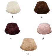 Oval Shape Plush Carpet Rug Furry Comfortable Super Soft Carpet for Office Dormitory Balcony