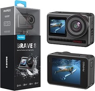 AKASO Brave 8 4K60FPS Action Camera, 48MP Photo Touch Screen Waterproof Super Wide Angle 16x Slo-mo