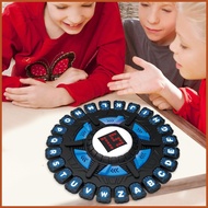 Word Board Games for Adults Letter Spelling Word Game Board Challenging Spinner Wheel with Adjustabl