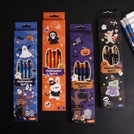 Halloween Pencil Cartoon Cute Pencil Box 6pcs with Eraser HB Pencil Halloween Gift