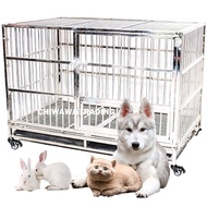 CGF1 CGR1 Stainless Steel Pet Dog Cat Rabbit Cage Crate House Home / Rumah Haiwan Anjing Kucing Sang