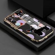 HP Casing For VIVO V29 5G V29 Pro 5G V29E 5G Case Casing Cute Cat Pattern Case Silicone Softcase Ele