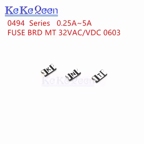 10Pcs 494 0603 0.25A 0.5A 1A 1.5A 2A 3A 4A 5A SMD Fuse 32V SMF Very Fast Acting Thin Film Chip Surfa