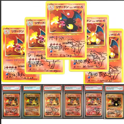 Ptcg 1996 Japanese Pkm Proxy Cards Asic #6 Charizard-Holo Charizard Design Version Series Signature 