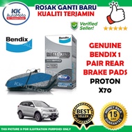 Proton X70 Geely Boyue - Genuine Bendix Titanium Pair Rear Brake Pads Set Brek Pad Belakang Sepasang