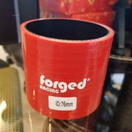 76mm 76 mm 3" Forged Racing Silicone Red Straight Hose