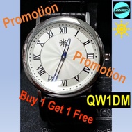 Buy 1 Get 1 Free Quantum Science Scalar Energy Men S/Steel Dress Watch w/Leather Strap (QW1DM)