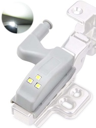 1 件 Stonego 1*23a 12v 電池 Led 內鉸鏈燈櫃下燈通用衣櫃櫥櫃感應燈適用於臥室廚房衣櫃夜燈 -(白光)不含電池和鉸鏈
