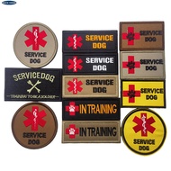 Service Dog Embroidery Velcro Sticker Cloth Sticker Pet Dog Guide Dog Clothesline Slogan Sticker Dog